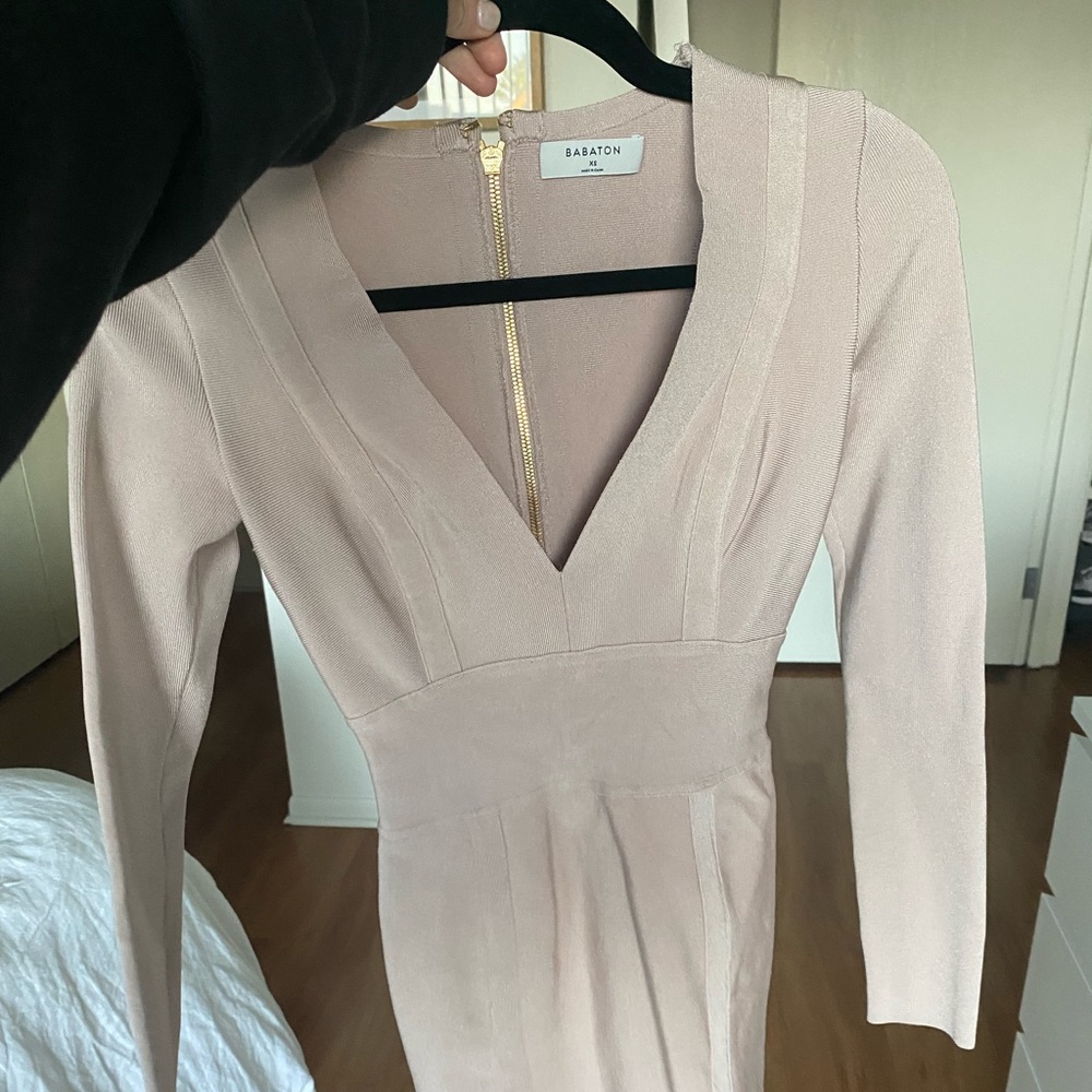 Aritzia Babaton Zip Bodycon Dress